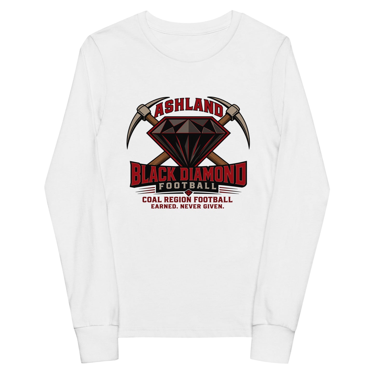 Performance | Youth Long Sleeve T-Shirt | Ashland Black Diamonds | Vanguard Logo