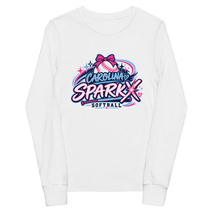 Performance | Youth Long Sleeve T-Shirt | Carolina Sparkx | Crest Logo