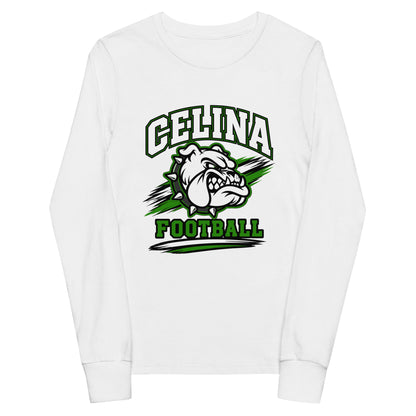 Performance | Youth Long Sleeve T-Shirt | Celina Black Football | Emblem Logo
