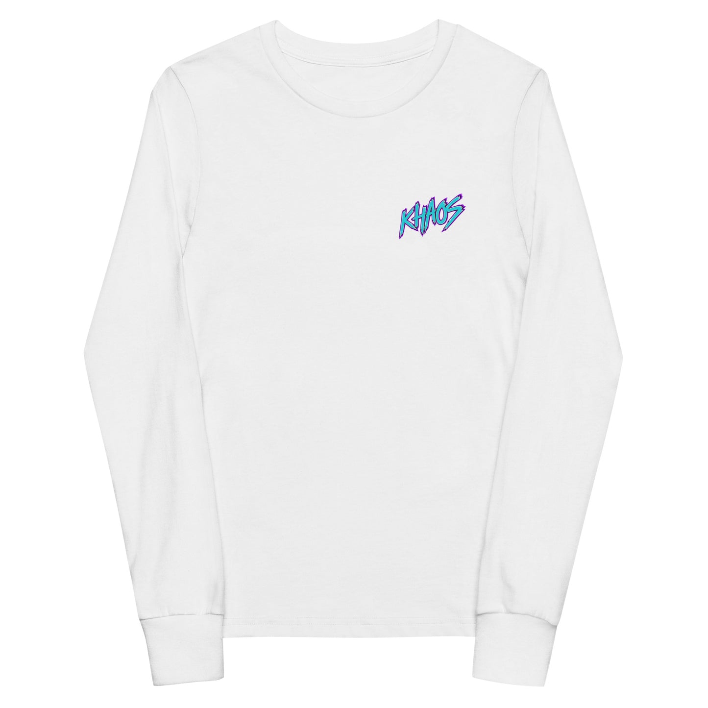 Performance | Youth Long Sleeve T-Shirt | Khaos Softball | Script Logo