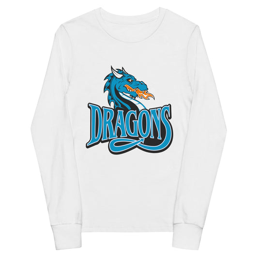 Performance | Youth Long Sleeve T-Shirt | International Studies Middle School Volleyball | Emblem Logo