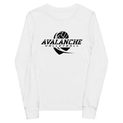 Performance | Youth Long Sleeve T-Shirt | Avalanche Volleyball Club | Crest Logo