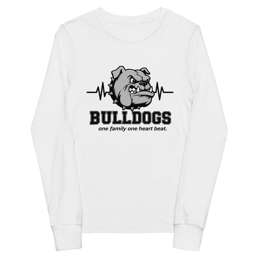 Performance | Youth Long Sleeve T-Shirt | Celina Recreational Football Black | Bulldogs Crest Logo