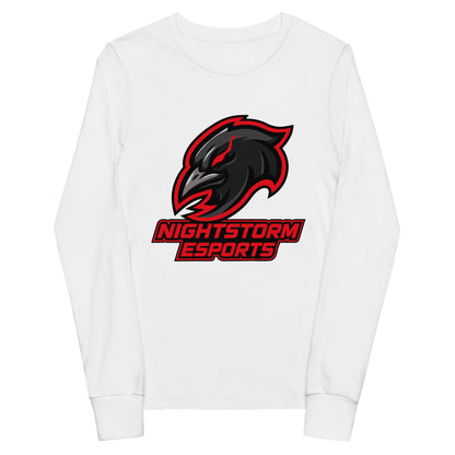 Performance | Youth Long Sleeve T-Shirt | NightStorm Esports | Crest Logo