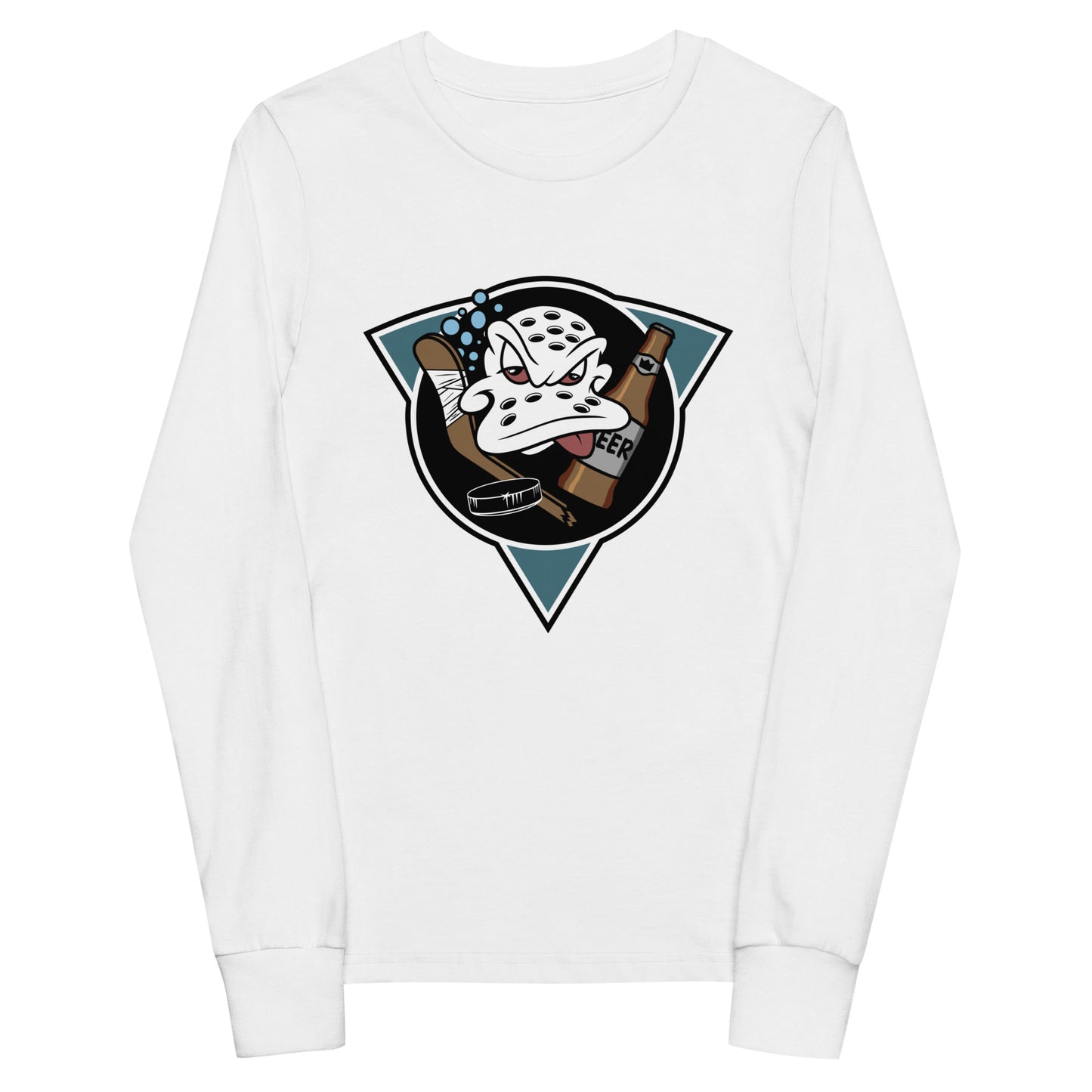 Performance | Youth Long Sleeve T-Shirt | Mighty Drunks | Crest Logo