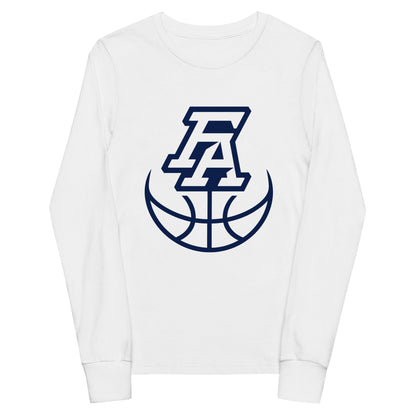 Performance | Youth Long Sleeve T-Shirt | FA Basketball | Crest Logo