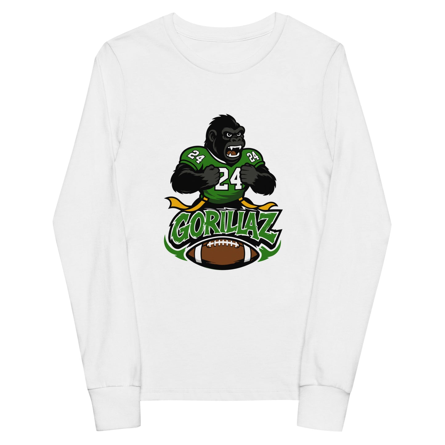 Performance | Youth Long Sleeve T-Shirt | Gorillaz | Vanguard Logo