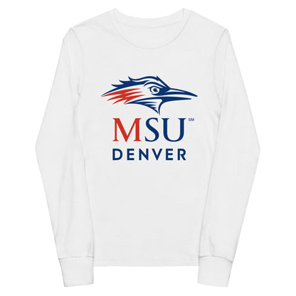 Performance | Youth Long Sleeve T-Shirt | MSU Denver Dance Team | Titan Crest Logo