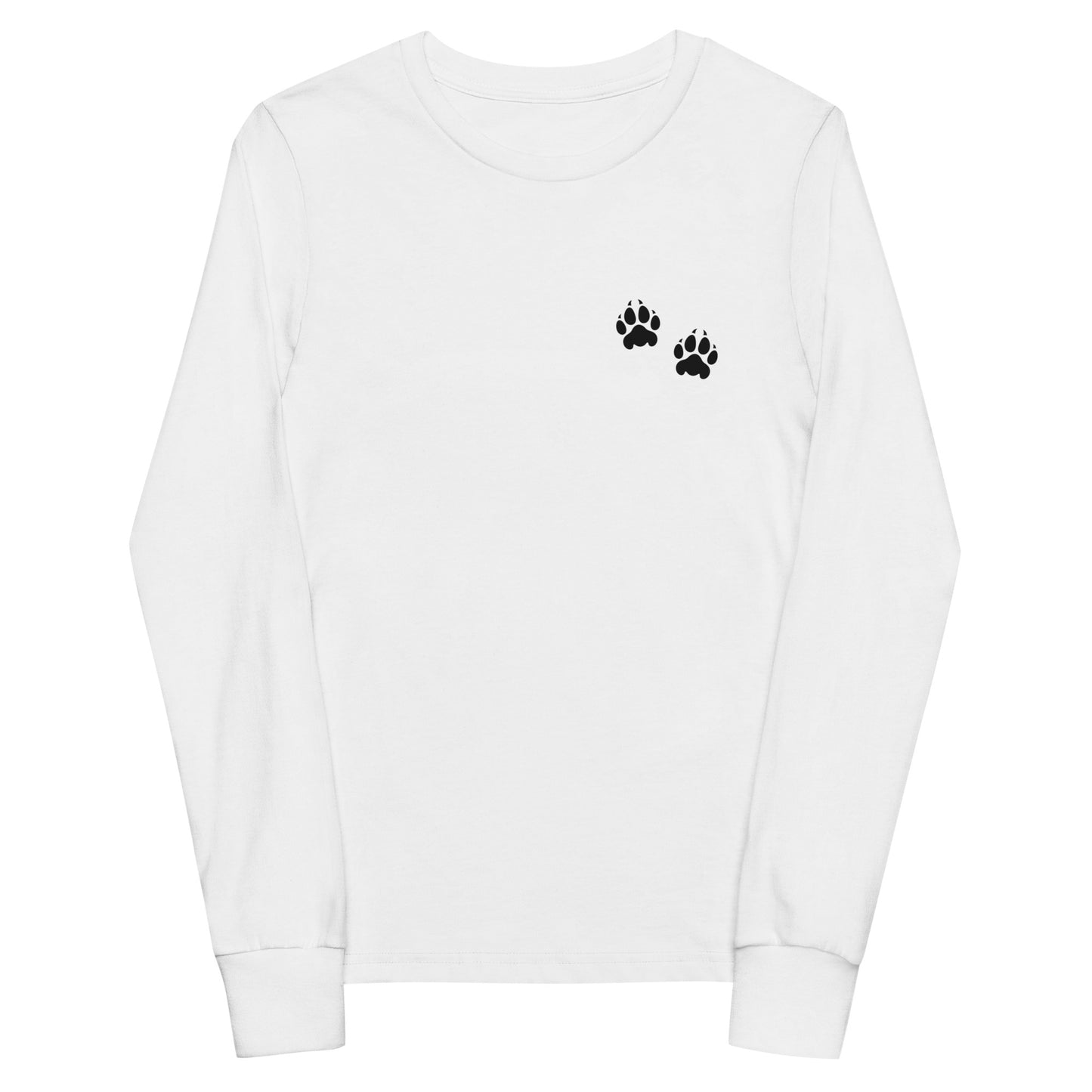 Performance | Youth Long Sleeve T-Shirt | Orange Wave Marching Band | Paw Mark Logo