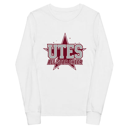 Performance | Youth Long Sleeve T-Shirt | Utes Allstar Cheer | Crest Logo