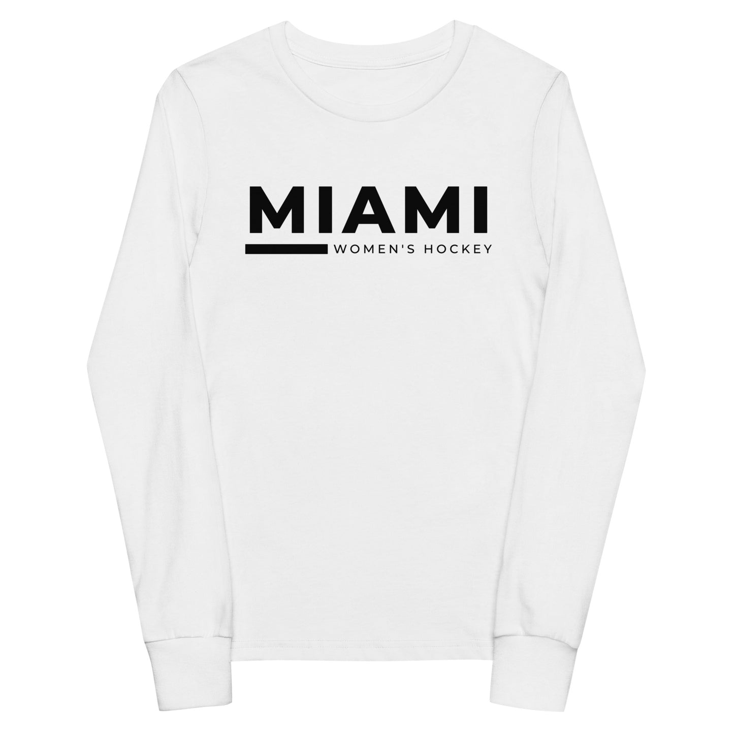 Performance | Youth Long Sleeve T-Shirt | Miami Women's Hockey | Lettermark Logo