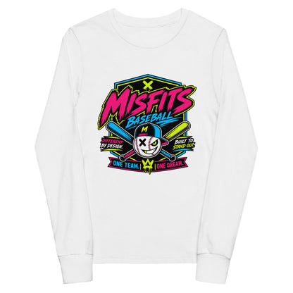 Performance | Youth Long Sleeve T-Shirt | Misfits Baseball | Valor Logo