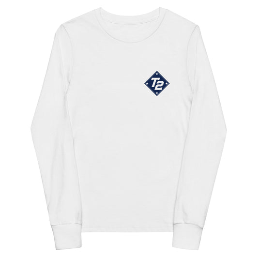 Performance | Youth Long Sleeve T-Shirt | Texas Turn Two Baseball | Crest Logo