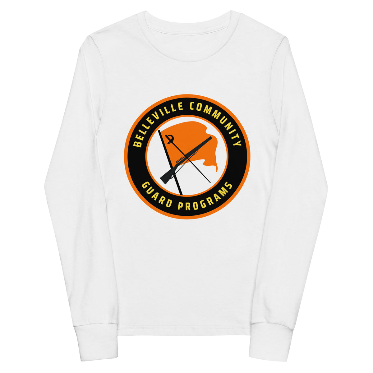 Performance | Youth Long Sleeve T-Shirt | Belleville Community Guard Programs | Badge Logo