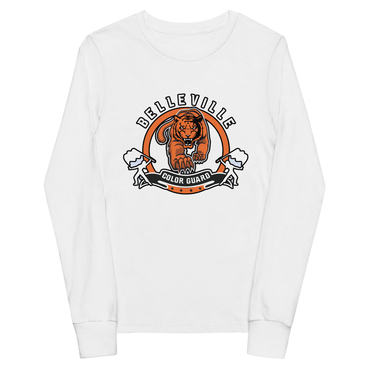 Performance | Youth Long Sleeve T-Shirt | Belleville Community Guard Programs | Vanguard Logo
