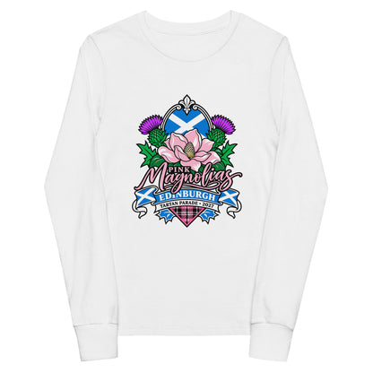 Performance | Youth Long Sleeve T-Shirt | Pink Magnolias Dance | Valor Logo