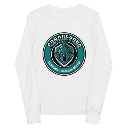 Performance | Youth Long Sleeve T-Shirt | Community Christian College | Badge Logo