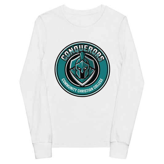Performance | Youth Long Sleeve T-Shirt | Community Christian College | Badge Logo