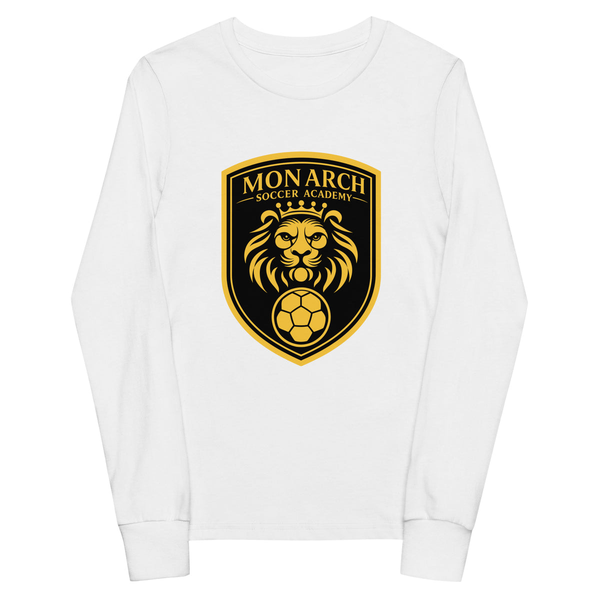 Performance | Youth Long Sleeve T-Shirt | Monarch Soccer Academy | Shield Logo