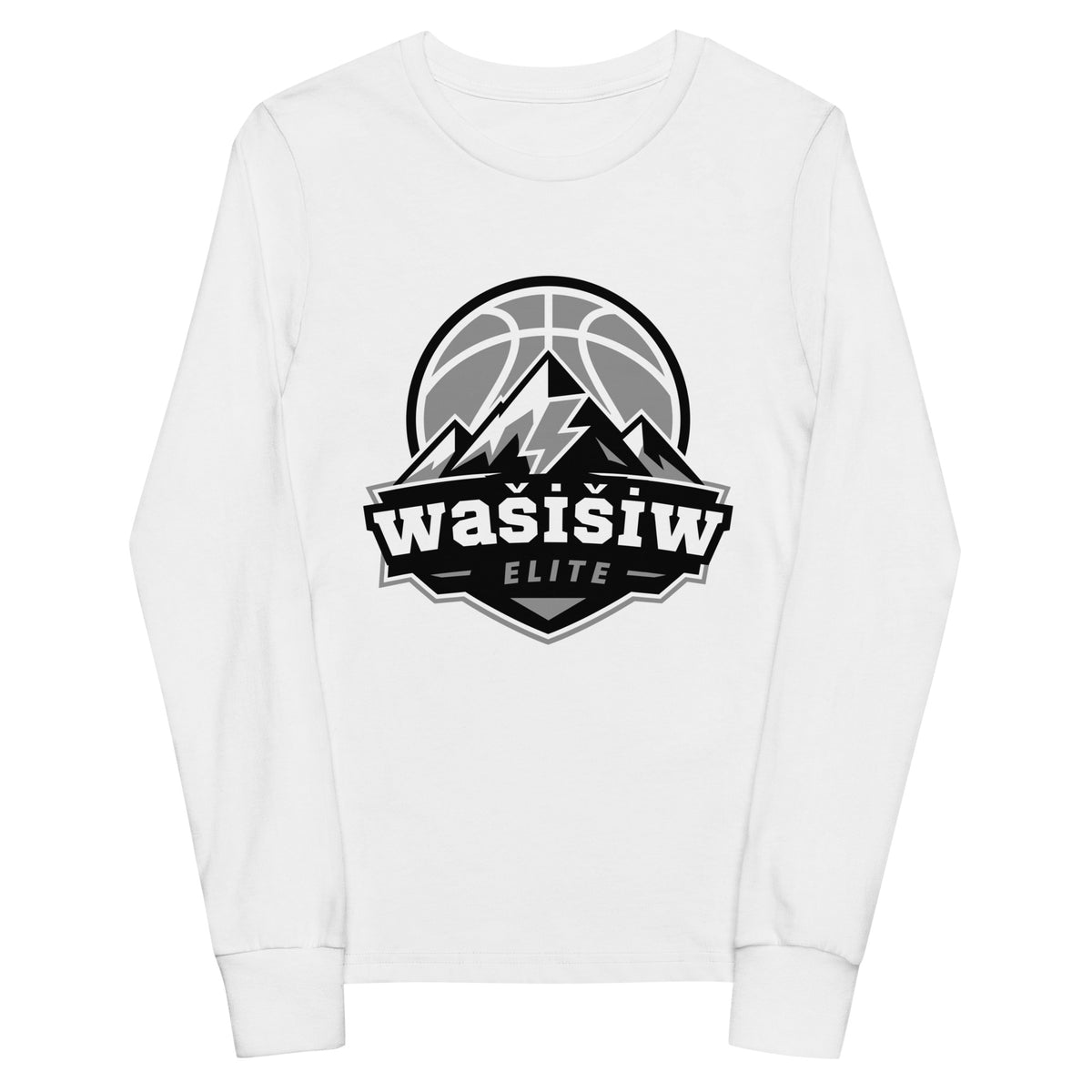 Performance | Youth Long Sleeve T-Shirt | Wašišiw Elite | Shield Logo