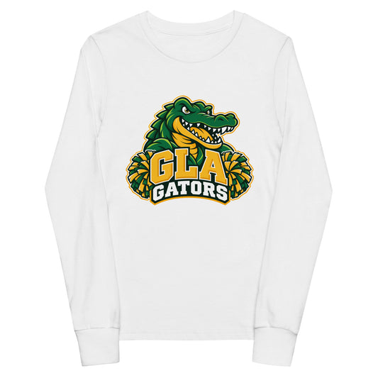 Performance | Youth Long Sleeve T-Shirt | GLA Gators Cheer Team | Apex Gators Elite Logo