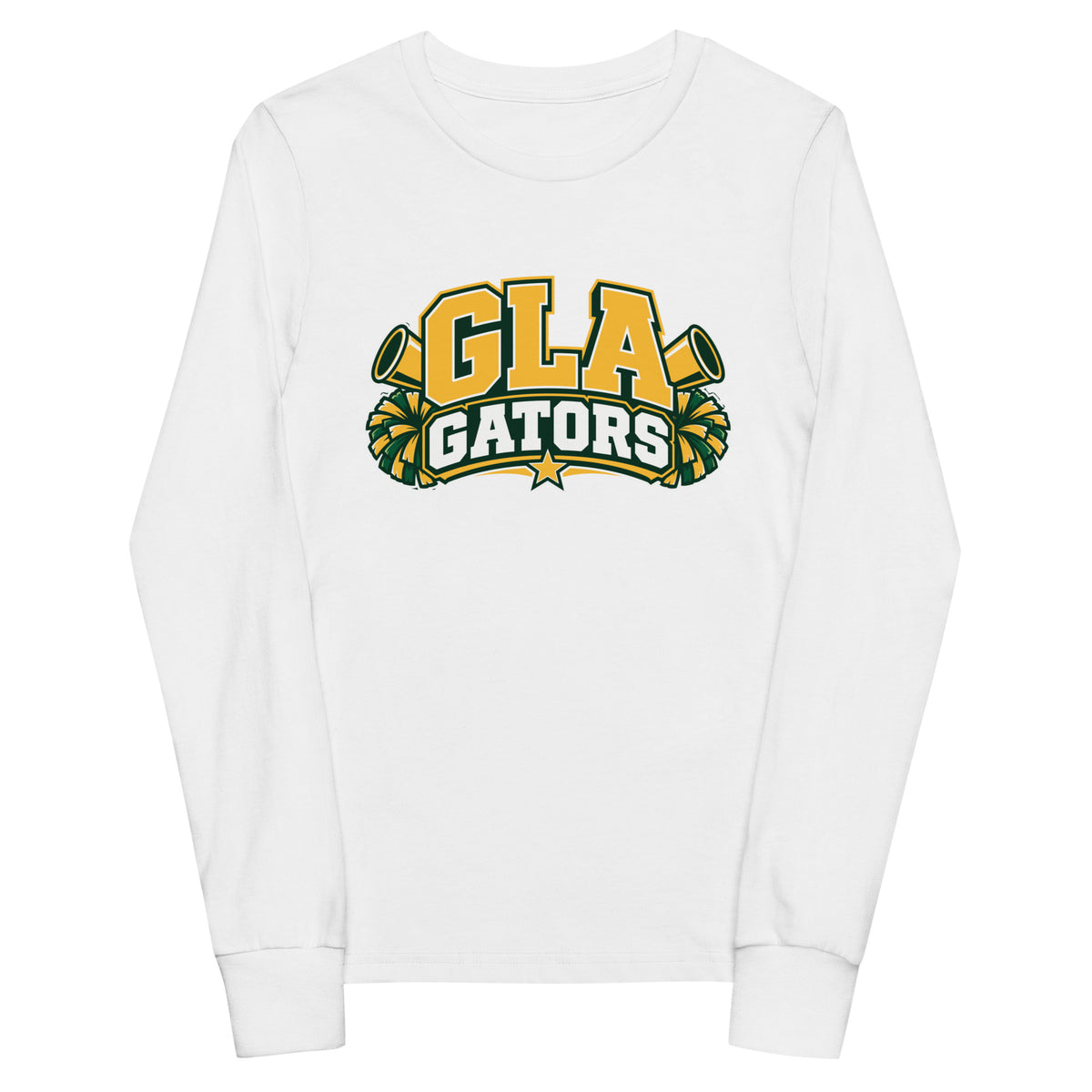 Performance | Youth Long Sleeve T-Shirt | GLA Gators Cheer Team | Crest Logo