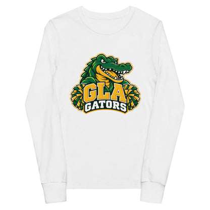 Performance | Youth Long Sleeve T-Shirt | GLA Gators Cheer Team | Apex Gators Elite Logo