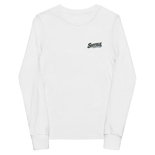 Performance | Youth Long Sleeve T-Shirt | Suffolk University Cheerleading | Athletics Logo