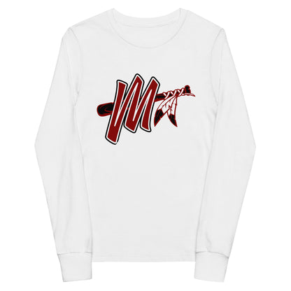 Performance | Youth Long Sleeve T-Shirt | Mohawks Baseball 8u | Crrest Logo