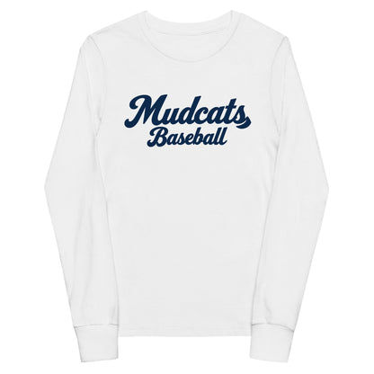 Performance | Youth Long Sleeve T-Shirt | Geneseo Mudcats | Modern Script Logo