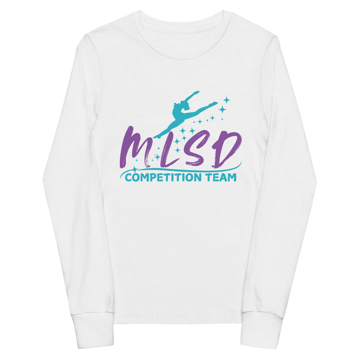 Performance | Youth Long Sleeve T-Shirt | Miss Lorraine’s School of Dance | Lettermark Logo