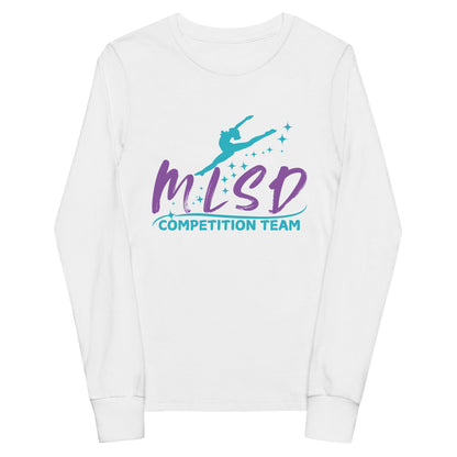 Performance | Youth Long Sleeve T-Shirt | Miss Lorraine’s School of Dance | Lettermark Logo