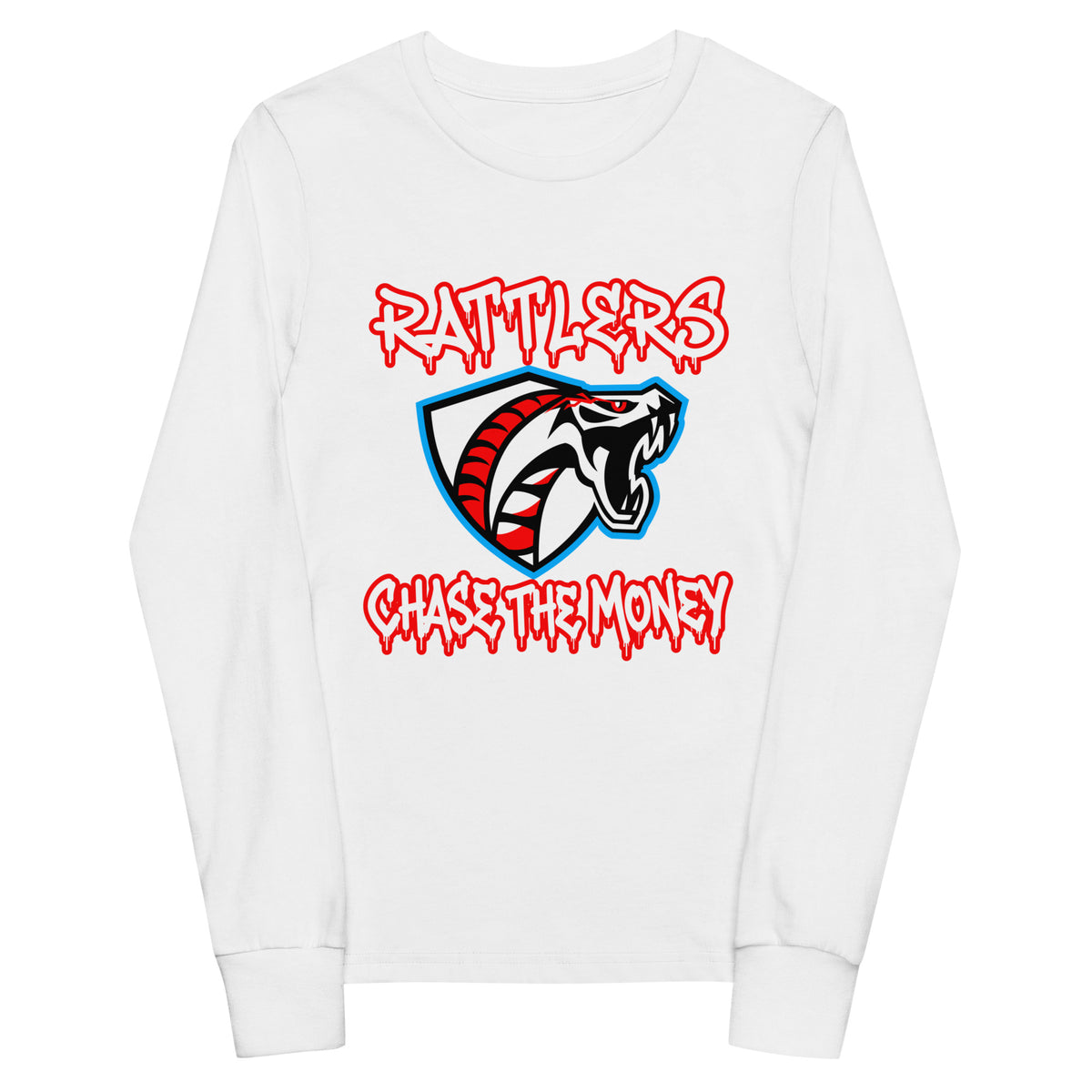 Performance | Youth Long Sleeve T-Shirt | Rattlers 2/11 | Crest Logo