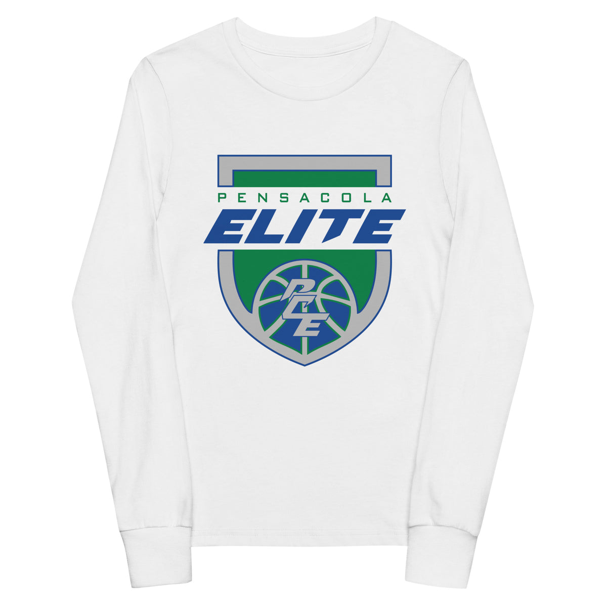 Performance | Youth Long Sleeve T-Shirt | Pensacola Elite Inc. | Shield Logo