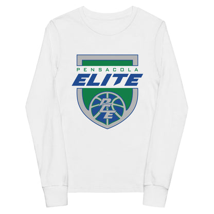 Performance | Youth Long Sleeve T-Shirt | Pensacola Elite Inc. | Shield Logo