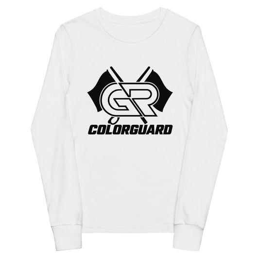 Performance | Youth Long Sleeve T-Shirt | George Ranch High School Colorguard | Crest Logo