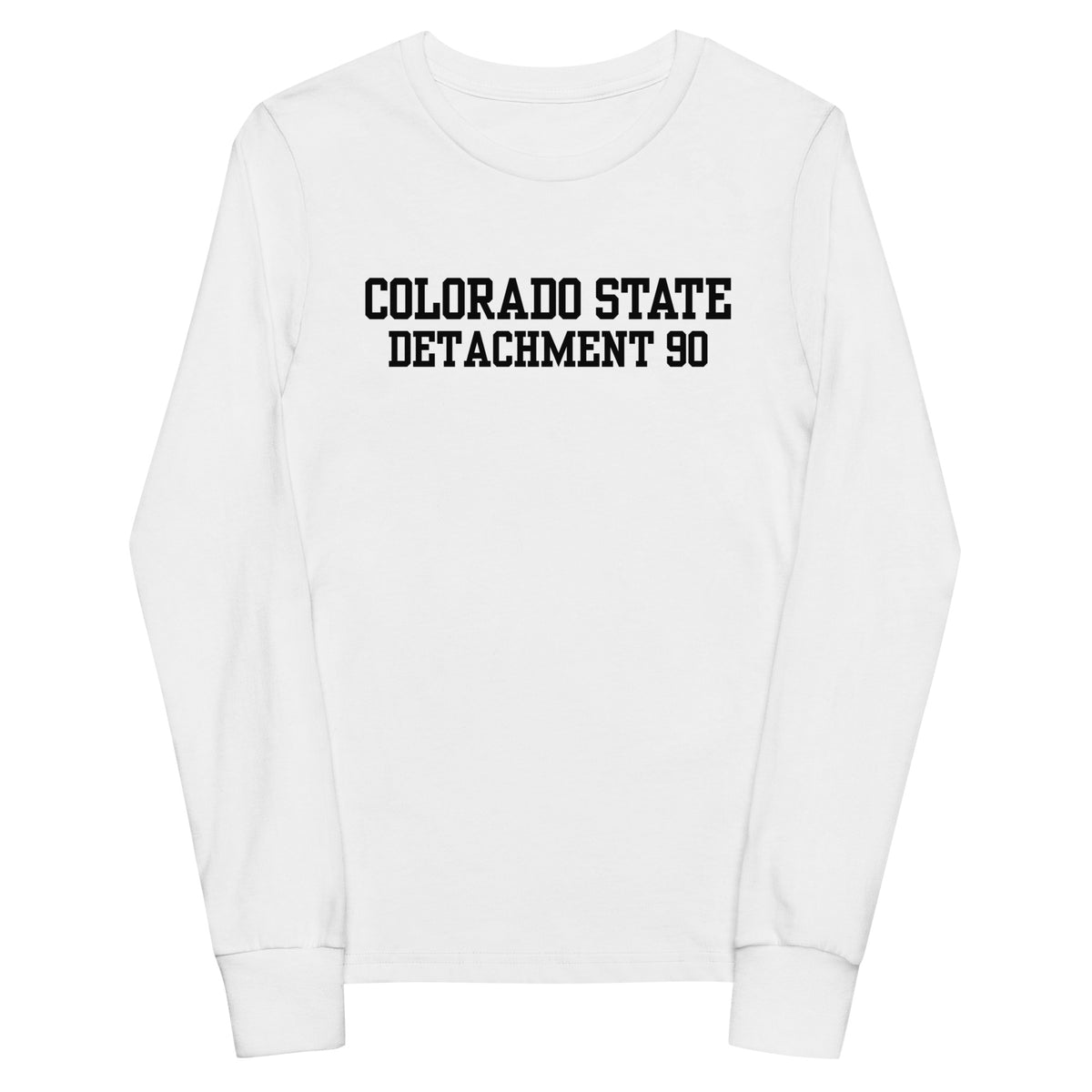 Performance | Youth Long Sleeve T-Shirt | Colorado State Detachment 90 | Modern Script Logo