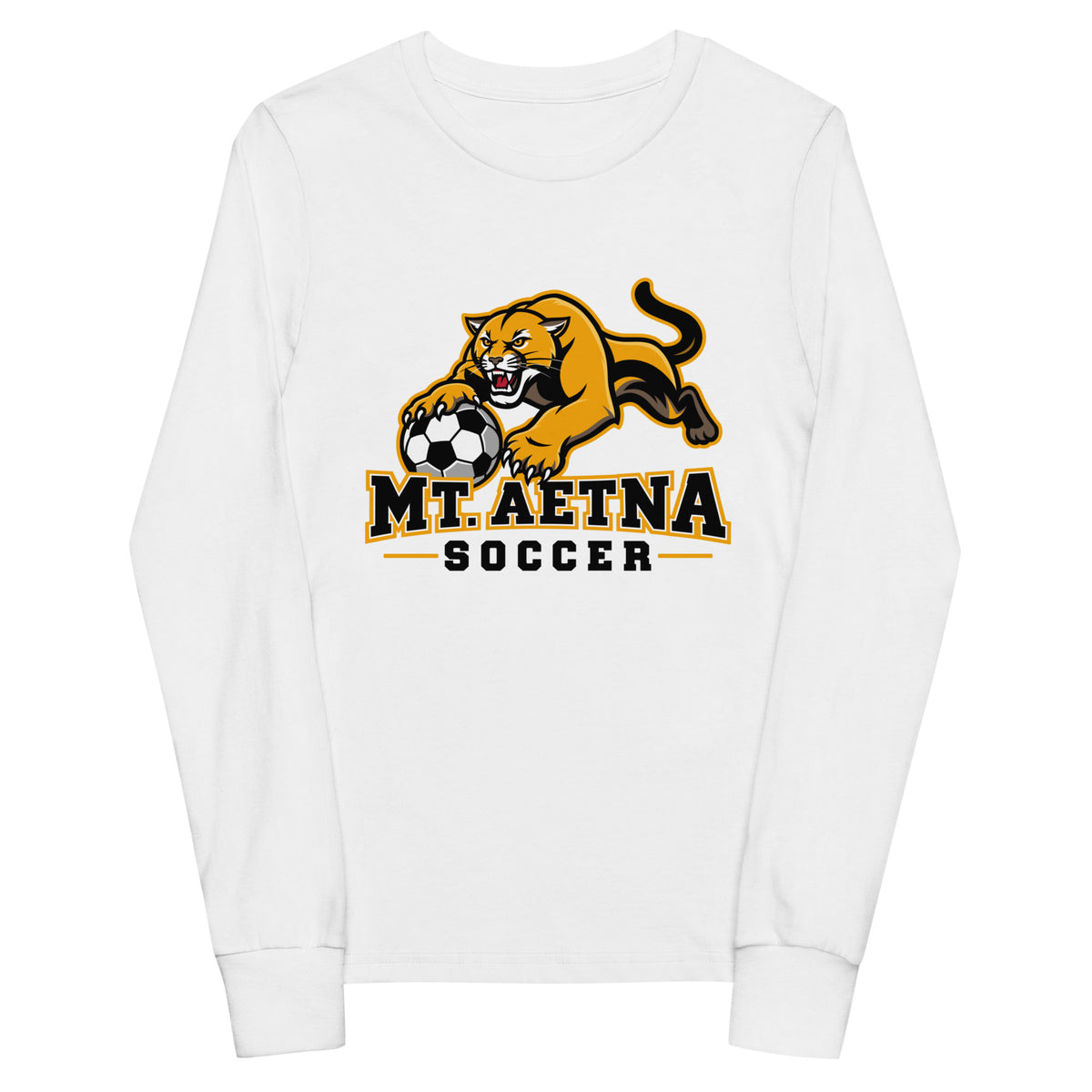 Performance | Youth Long Sleeve T-Shirt | Mt. Aetna Adventist School | Soccer Apex Logo