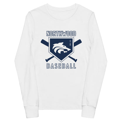 Performance | Youth Long Sleeve T-Shirt | Northwood High School Baseball | Emblem Logo
