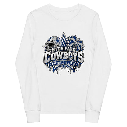 Performance | Youth Long Sleeve T-Shirt | Hyde Park Cowboys | Crest Logo