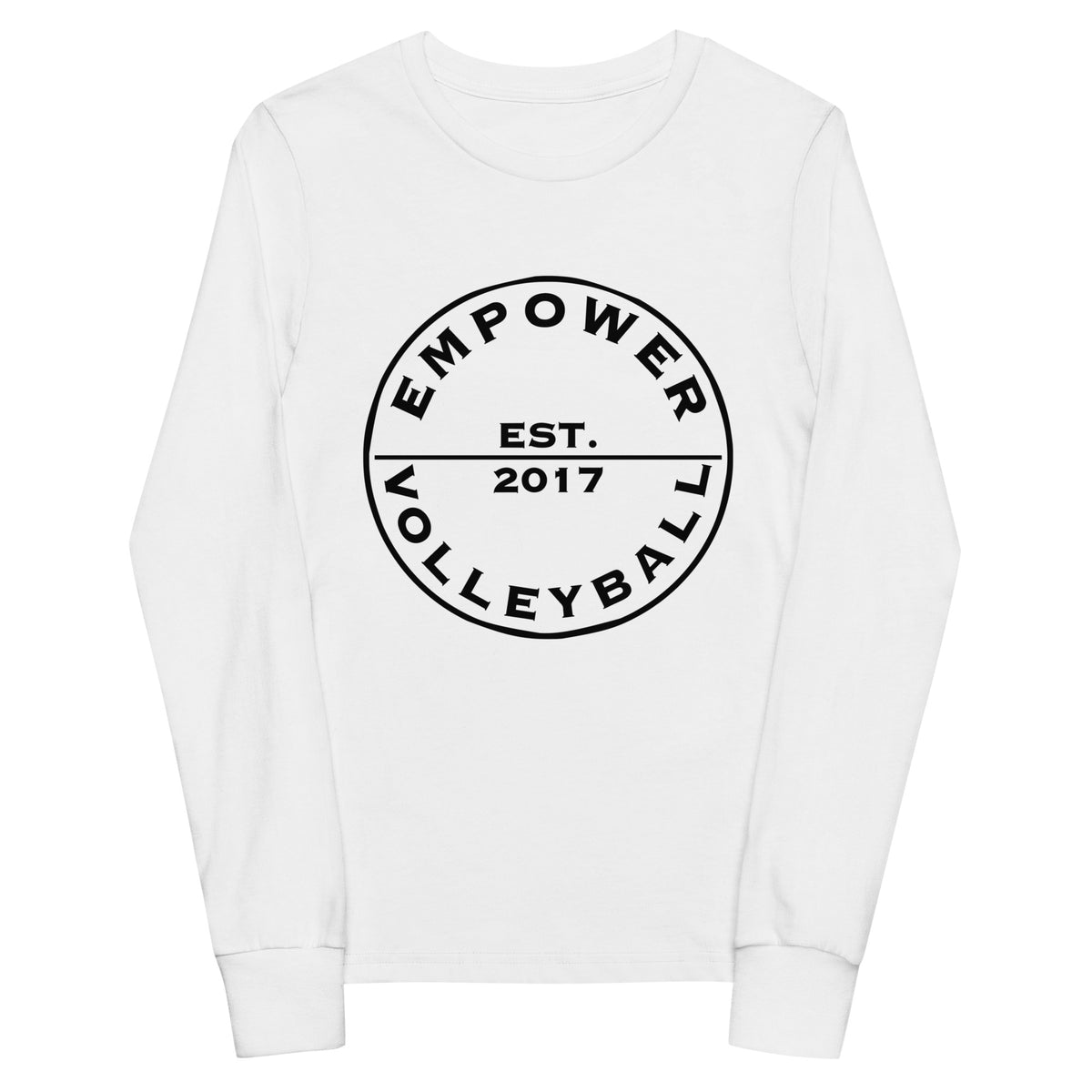 Performance | Youth Long Sleeve T-Shirt | Empower Volleyball Club | Valor Logo