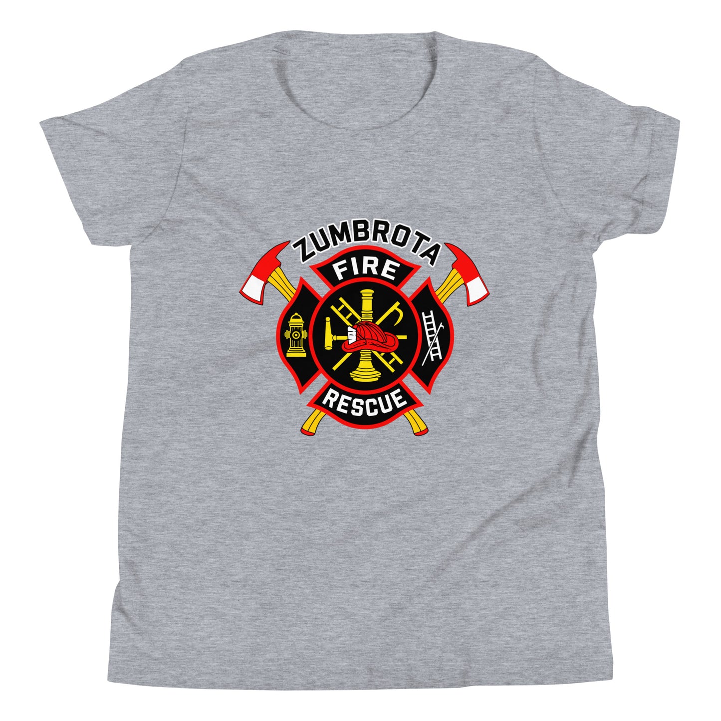 Performance | Youth T-Shirt | Zumbrota Fire Department | Vanguard Logo