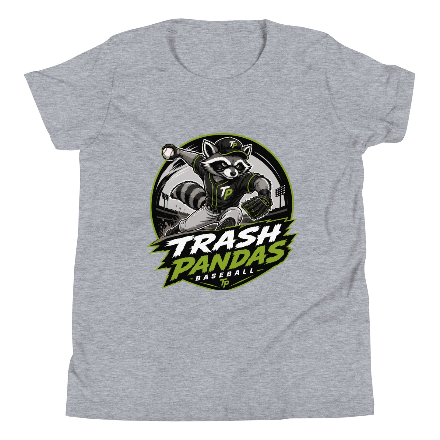 Performance | Youth T-Shirt | Trash Pandas Baseball Organization | Vanguard Logo