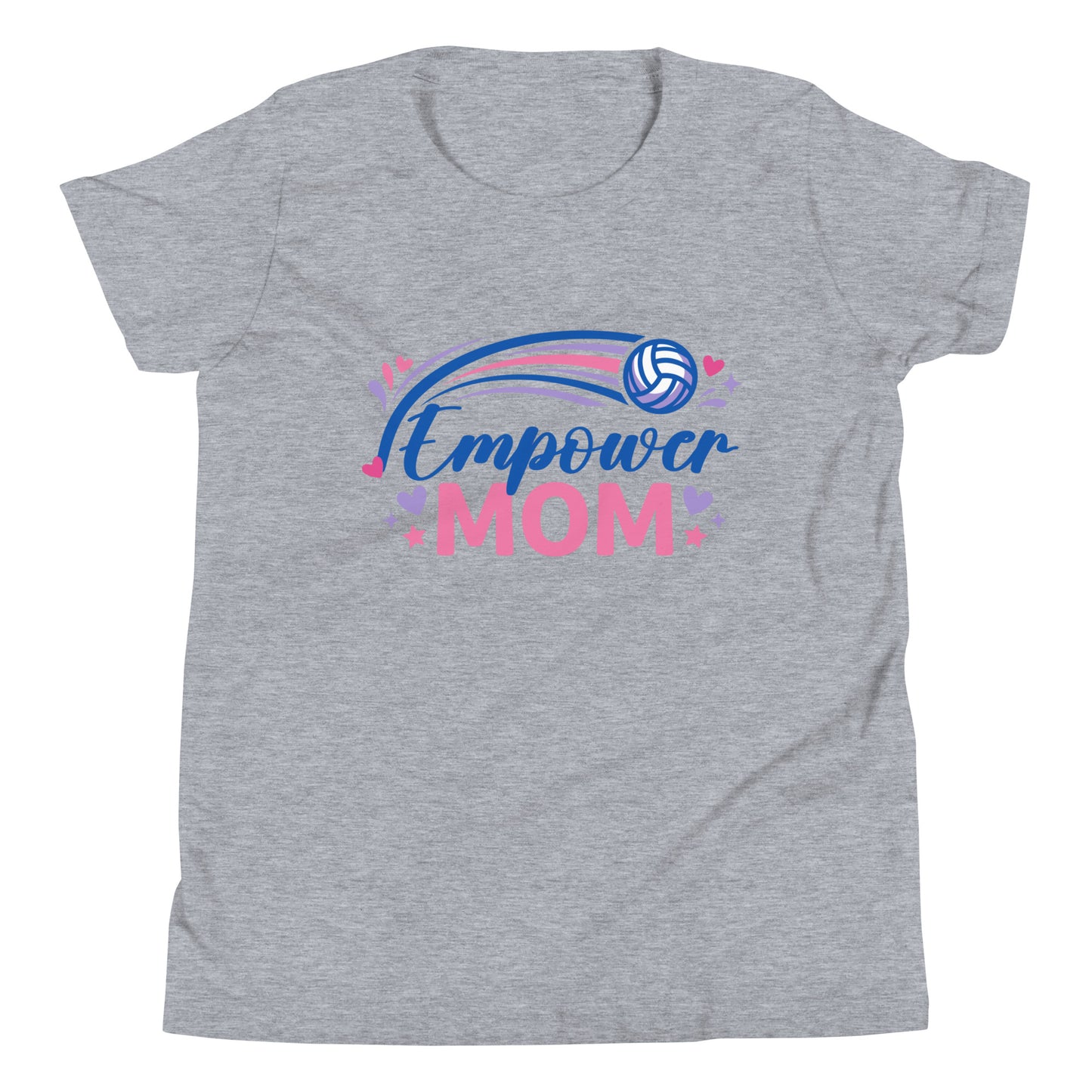 Performance | Youth T-Shirt | Empower Volleyball Club | Mom Crest Logo