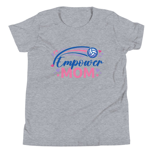 Performance | Youth T-Shirt | Empower Volleyball Club | Mom Crest Logo
