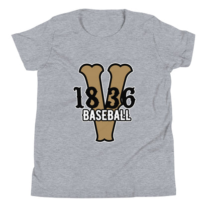 Performance | Youth T-Shirt | 1836 Volunteers Baseball | Crest Logo