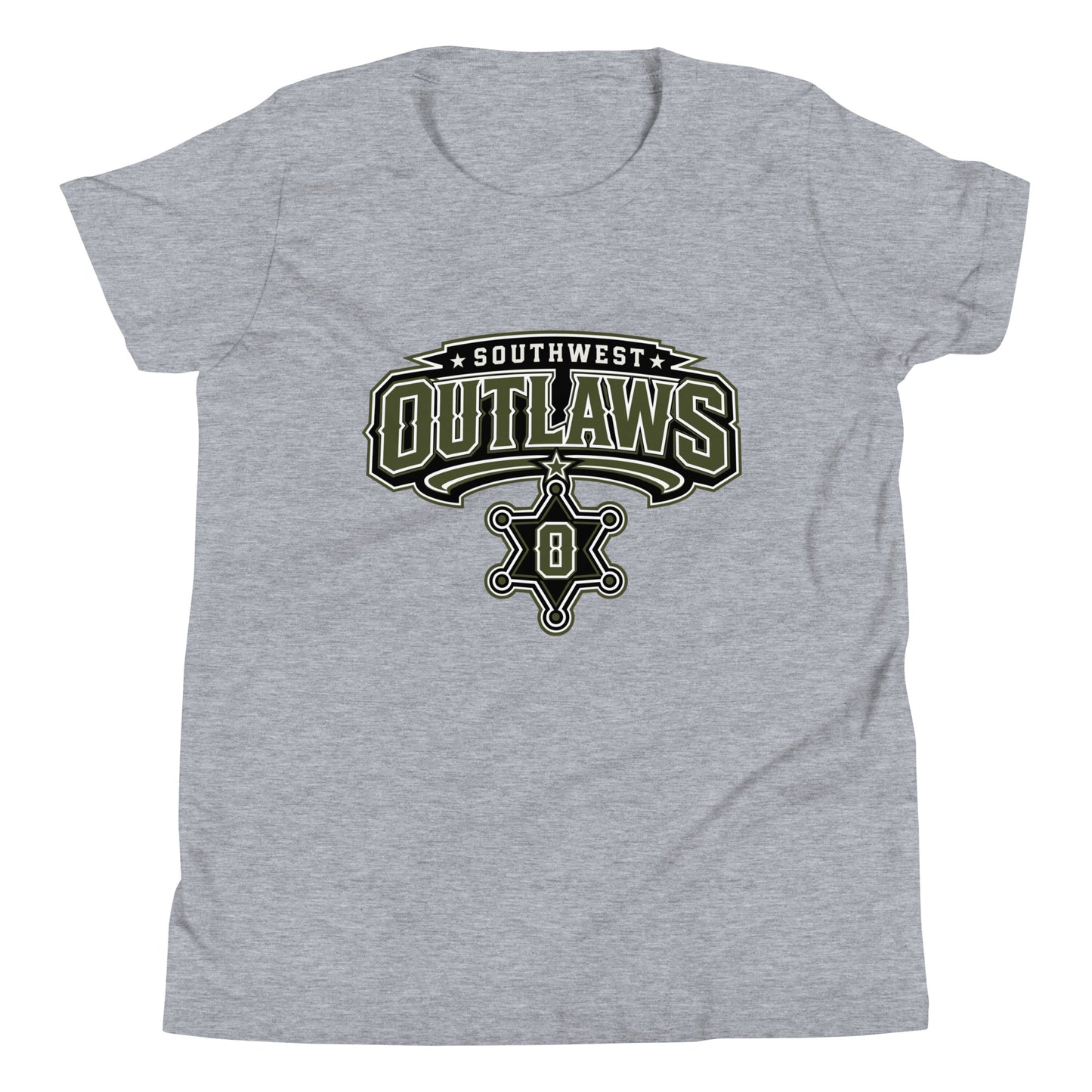 Performance | Youth T-Shirt | Southwest Outlaws | Frontier Athletics Logo