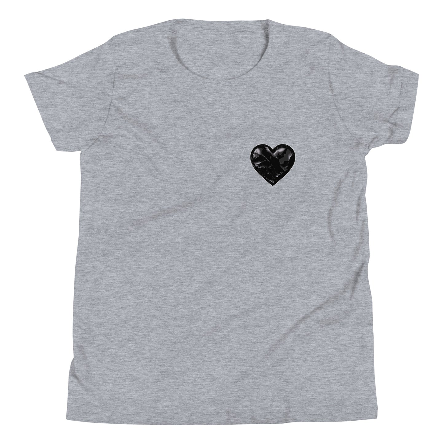 Performance | Youth T-Shirt | Obsidian Heartbeat | Heart Crest Logo