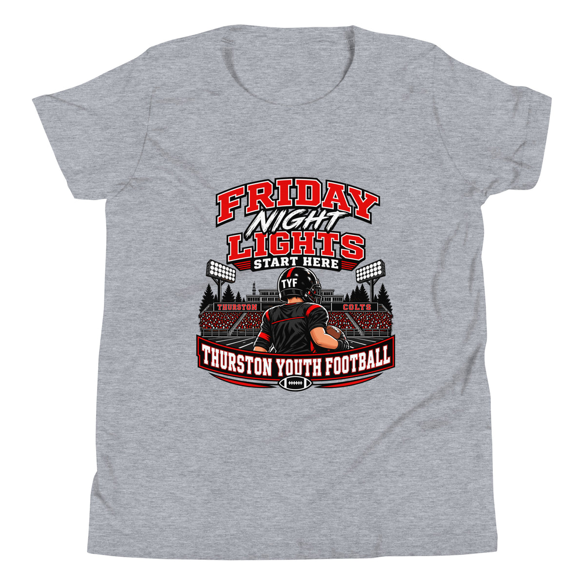 Performance | Youth T-Shirt | Thurston Youth Football | Vanguard Logo
