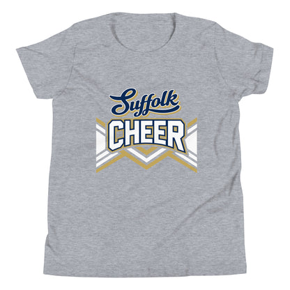 Performance | Youth T-Shirt | Suffolk University Cheerleading | Vanguard Logo